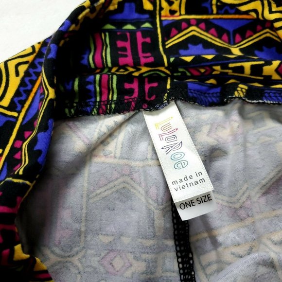 NWOT LulaRoe One Size Leggings  Womens Size 0-12  OS Stretch Pants Multicolor - Picture 4 of 7